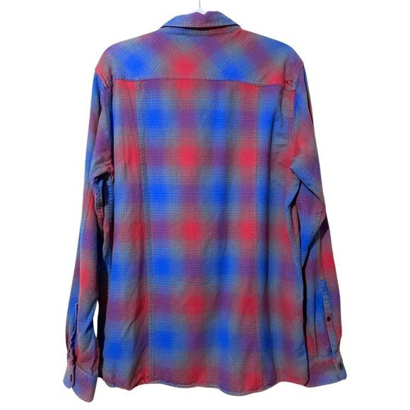 O’Neill Surfer Flannel Cotton Plaid Long Sleeve Button Up - Picture 2 of 4